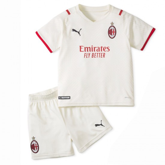 Camisola AC Milan Criança Equipamento Segundo 2021-2022 Manga Curta